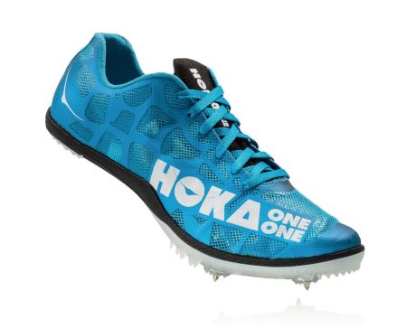 Hoka Rocket MD Track Spikes - Cuie Atletism Dama Albastri / Albi | RO-F8fN0et